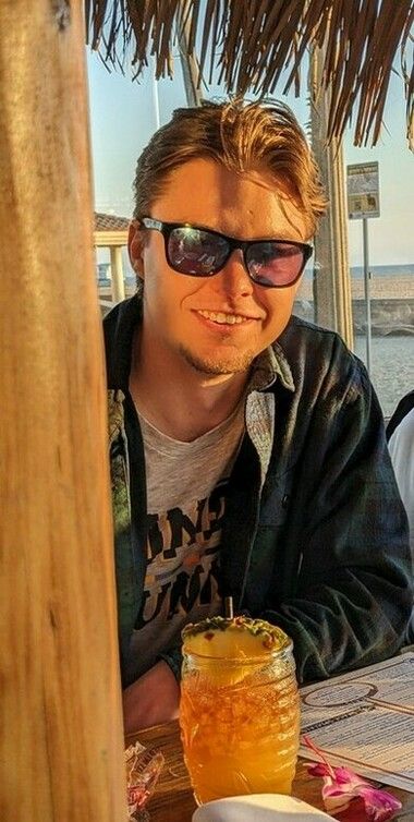 It's me at the beach with a pineapple margaritta